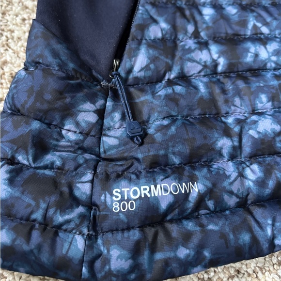 EDDIE BAUER FIRST ASCENT STORMDOWN 800 PRINT ZIP UP PUFFER QUILTED VEST LARGE - Picture 5 of 8
